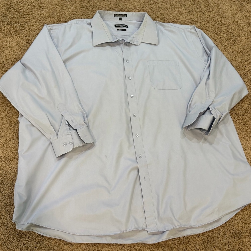 Jean-Paul Germain Blue Dress Shirt Size 22 36/37. Read Description
